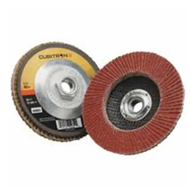 3M Abrasive 405-051141-55602 Cubitron Ii Flap Disc 967A, 4.5 in., Grit, 13, Rpm, Type