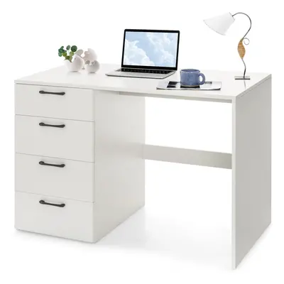 4-Drawer Computer Desk Modern Home Office Desk Laptop Executive Desk