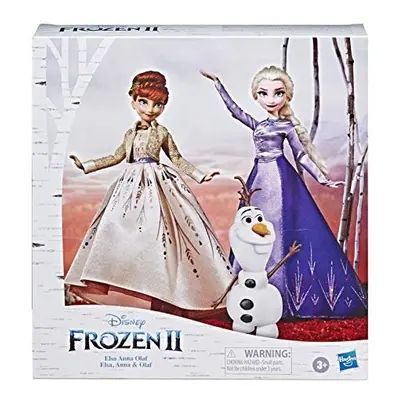 Disney Frozen Elsa, Anna and Olaf Fashion Doll Set With Dresses and Shoes Inspired by Disney's F