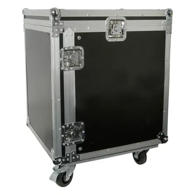 19" 12U Equipment Rack With Wheels Patch Panel Mount Case PA DJ Mixer Amp Audio