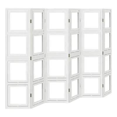 (40 x cm/ piece) vidaXL Room Divider Panel Office Privacy Screen White Solid Wood Paulownia