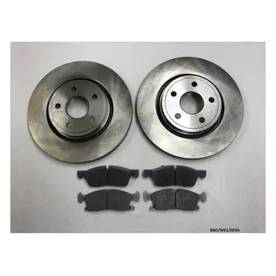 2 x Front Brake Disc & Pads for Jeep Grand Cherokee BBD/WK2/003A 330MM