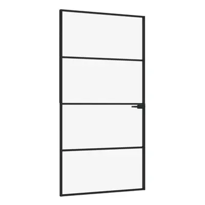 (black, x 201.5 cm/3 horizontal bars) vidaXL Interior Door Inner Internal Door Panel Tempered Gl