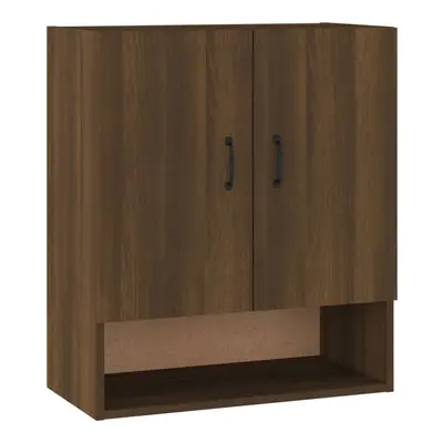 (Brown oak) vidaXL Wall Cabinet Hanging Storage Cabinet Wall Cupboard Engineered Wood