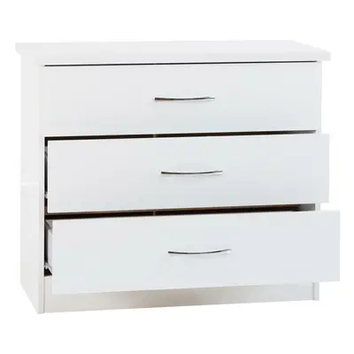 Nevada Drawer Chest White Gloss