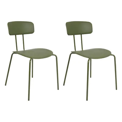 Set of Dining Chairs SIBLEY Green