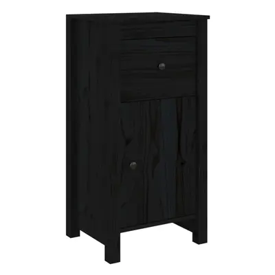 vidaXL Solid Wood Pine Sideboard Black Side Cabinet Cupboard Home Organiser