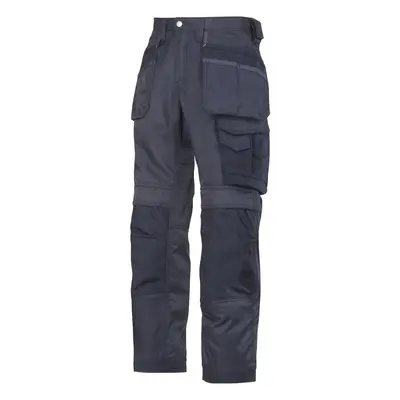 (33S, Navy/Black) Snickers Mens DuraTwill Craftsmen Trousers