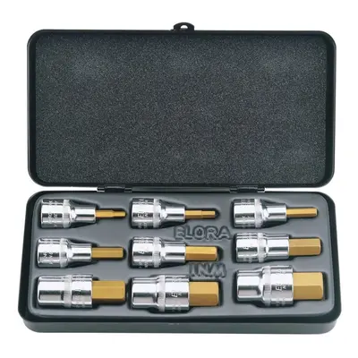 Metric Hexagon Socket Bit Set (9 Piece)