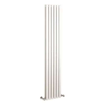 Vertical Double Panel Radiator - 1800mm x 354mm - BTU - Gloss White- Balterley