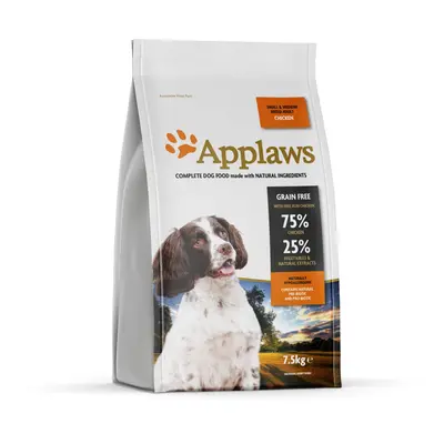 Applaws Complete and Grain Free Dry Dog Food for Adult Medium and Small Dogs, Chicken, 7.5 kg (P