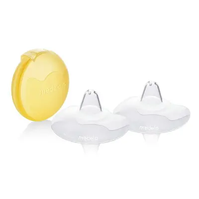 Medela Nipple Shields, Silicone Contact Shields for Breastfeeding, Includes Shields + Case, mm, 