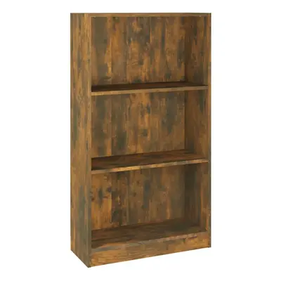 (smoked oak, x x cm) vidaXL Bookshelf Standing Shelf Storage Rack Book Cabinet Engineered Wood