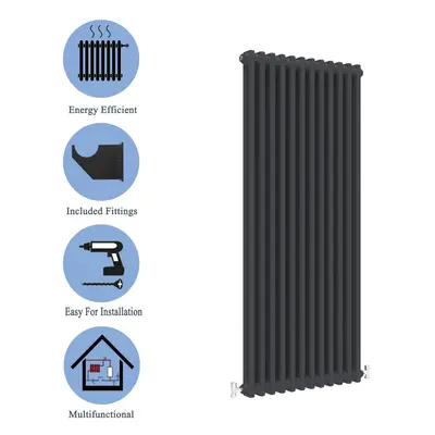 (Black, 1800*560mm) Cast Iron Style Radiators