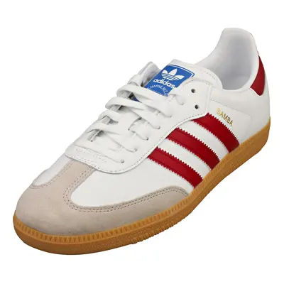 adidas Samba Og Mens Casual Trainers in White Burgundy - 11.5 UK