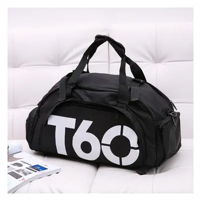 (Black&White) 17L Sports Gym Backpack Fitness Outdoor Camping Travel Shoulder Bag Handbag Shoe B