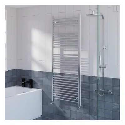 WarmeHaus Straight Heated Towel Rail Radiator Ladder for Bathroom Wall Mounted Chrome 1500x600mm