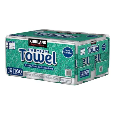 Kirkland Signature Paper Towels, 2-Ply, Sheets, Individually Wrapped Rolls