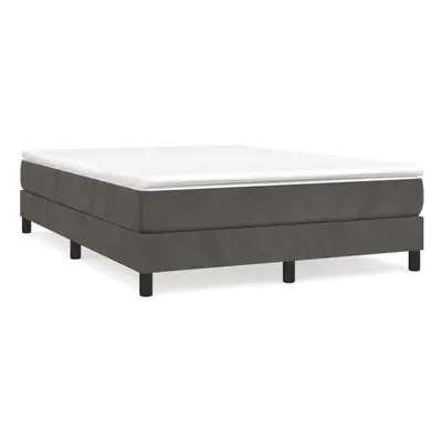 (dark grey, cm/ 4ft6 double) vidaXL Box Spring Bed Frame Mattress Foundation Upholstered Bed Bas