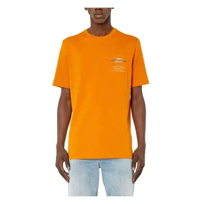 (Orange, XL) DIESEL T POUCH Mens T Shirts