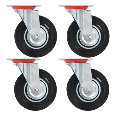 (8 pcs) vidaXL Swivel Casters Trolley Moving Wheels Furniture Caster Trolley Caster