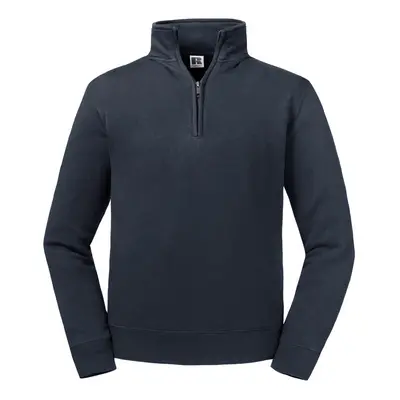 (3XL, French Navy) Russell Mens Authentic Quarter Zip Sweatshirt