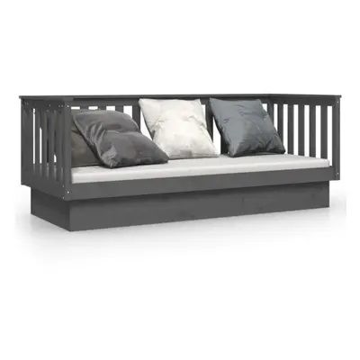 (Grey, x cm) vidaXL Solid Wood Pine Day Bed Wooden Sofa Occasional Bed Multi Colours/Sizes