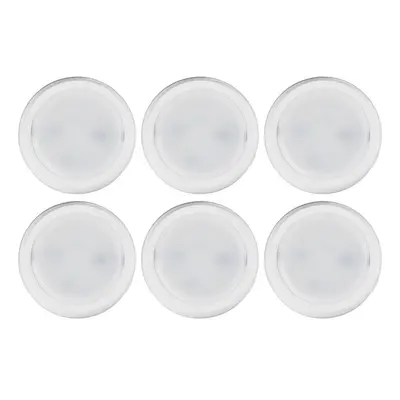 (White) 6pcs LED Night Light RGBW / White Wiress Remote Contro Cabinet Light for Bedroom Kitchen