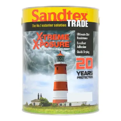 (Black) Sandtex X-Treme X-Posure Smooth Masonry Paint Black - 5L