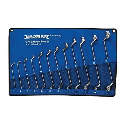 Silverline Deep Offset Ring Spanners Set 12pce - 32mm - - offset ring silverline spanners deep 1