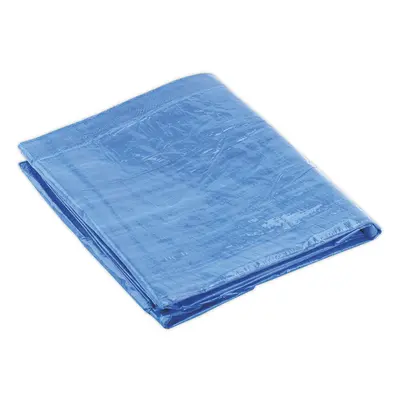 5.49m x 7.32m Blue Tarpaulin - Mould and Mildew Proof - Waterproof Cover Sheet