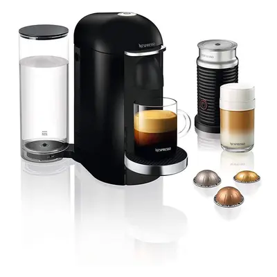 Krups XN902840 Nespresso, Pod Coffee Machine, Vertuo Bundle, Black