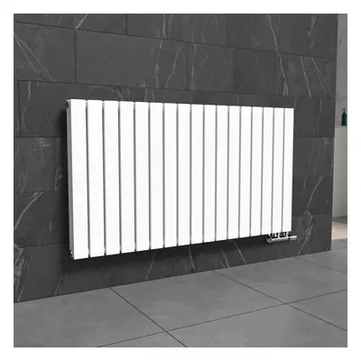 Nes Home X mm Horizontal Flat Panel White Designer Radiator