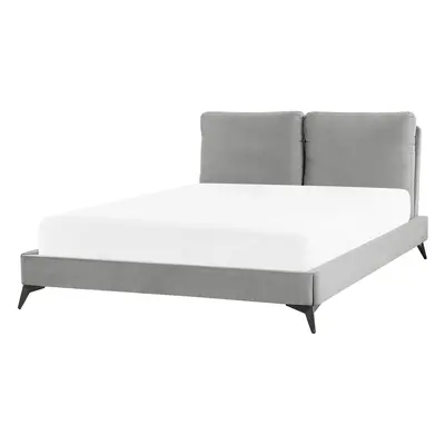 Bed Velvet MELLE x cm (EU Double) Grey