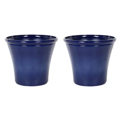 Set of Plant Pots cm Navy Blue KOKKINO