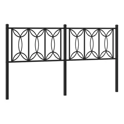 (black, cm) vidaXL Metal Headboard Bedroom Home Decor Bed Header Bed Headboard White cm