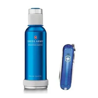 Swiss Army Mountain Water Pcs Set For Men: 3.4 Eau De Toilette Spray + Swiss Army Knife