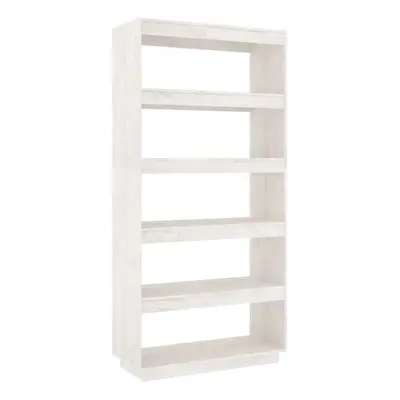 (white, x x cm) vidaXL Solid Pinewood Book Cabinet/Room Divider Multi Colours Multi Sizes