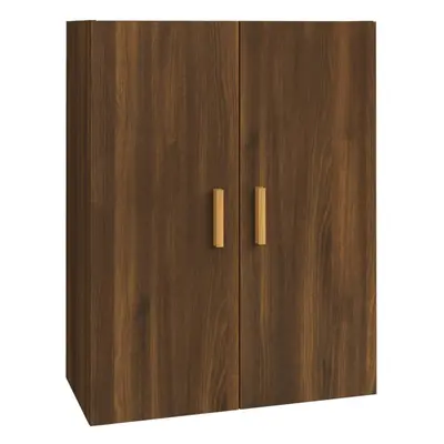 (Brown oak) vidaXL Hanging Wall Cabinet Storage Cabinet Wall Cupboard Floating Cabinet