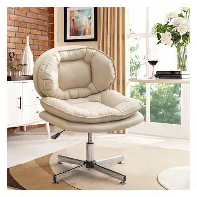 Home Office Swivel Chair Desk Chair Height Adjustable Vanity Chair Armless