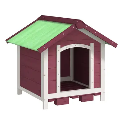 (mocha) vidaXL Dog Kennel Wooden Pet House Animal Crate Dog Enclosure Solid Wood Pine