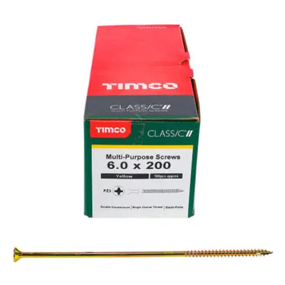 Timco Classic Multi-Purpose Double Countersunk Gold Woodscrews - 6.0 x