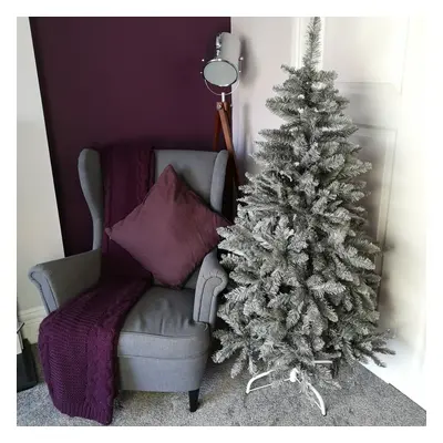 5ft (150cm) Luxury Charcoal Pine Grey Christmas Tree with Tips