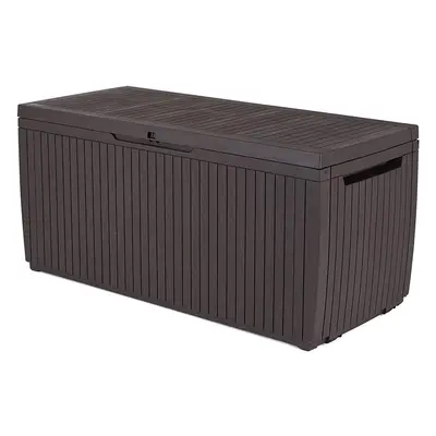 Springwood Outdoor Plastic Storage Box Garden Furniture x 53.5 x cm Brown