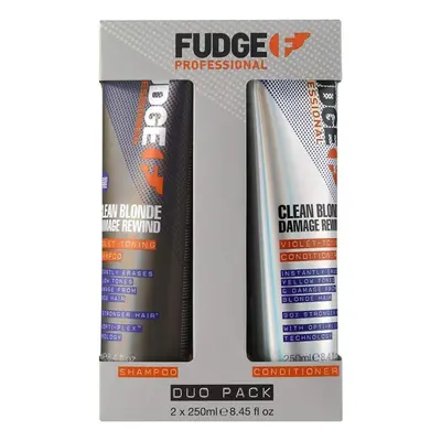 Duo Sets by Fudge Clean Blonde Damage Rewind Violet-Toning Shampoo & Conditioner Duo x 250ml