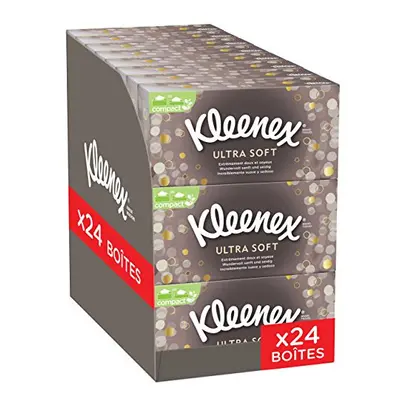 Kleenex 3218121?Ultrasoft Tissues Pack of 24?Boxes of Paper Fortified with Super Soft Touch of S