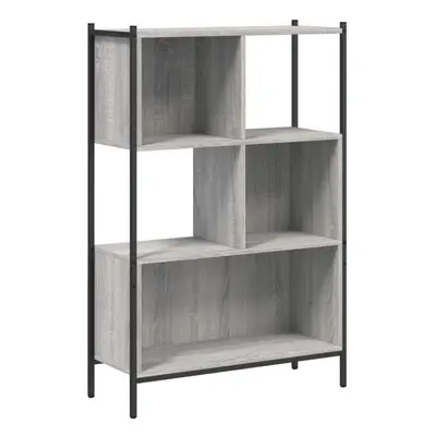 (grey sonoma) vidaXL Bookcase Bookshelf Storage Cabinet Shelving Unit Rack Engineered Wood