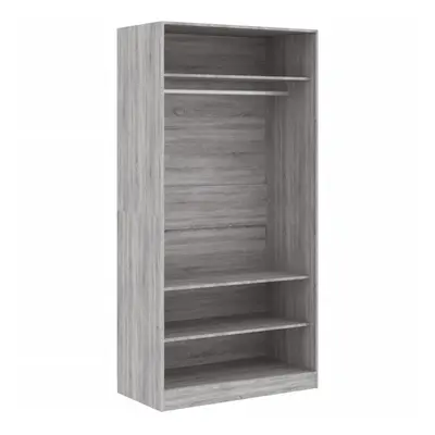 (grey sonoma) vidaXL Wardrobe Clothing Storage Hanger Clothes Cabinet Closet Engineered Wood