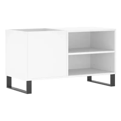 (white) vidaXL Record Cabinet Record Storage Cabinet Sideboard White Engineered Wood