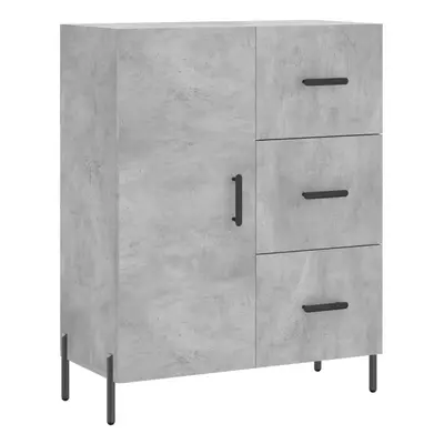 (concrete grey) vidaXL Sideboard Storage Cabinet Cupboard Side Cabinet White Engineered Wood